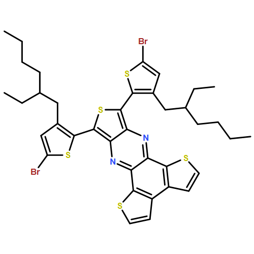 Trithieno[3,4-b:2',3'-f:3'',2''-h]quinoxaline, 8,10-bis[5-bromo-3-(2-ethylhexyl)-2-thienyl]-