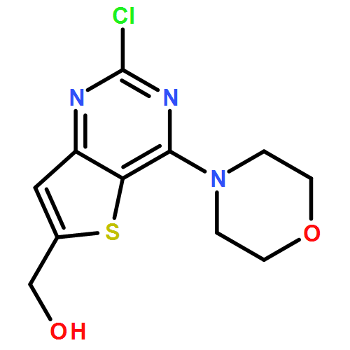 Thieno[3,2-d]pyrimidine-6-methanol, 2-chloro-4-(4-morpholinyl)-