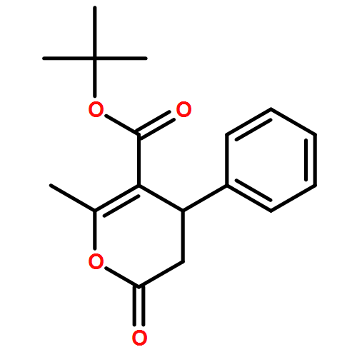2H-Pyran-5-carboxylic acid, 3,4-dihydro-6-methyl-2-oxo-4-phenyl-, 1,1-dimethylethyl ester, (4R)-