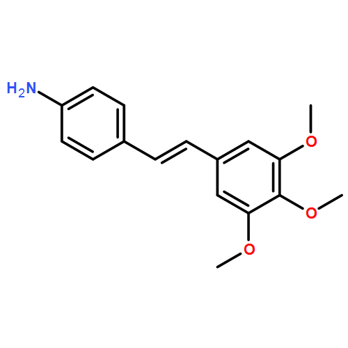 Benzenamine, 4-[(1E)-2-(3,4,5-trimethoxyphenyl)ethenyl]-