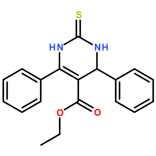 5-Pyrimidinecarboxylic acid, 1,2,3,4-tetrahydro-4,6-diphenyl-2-thioxo-,ethyl ester