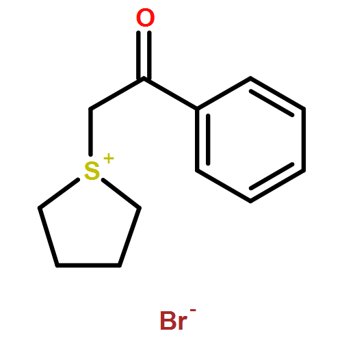 Thiophenium, tetrahydro-1-(2-oxo-2-phenylethyl)-, bromide