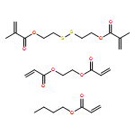 2-Propenoic acid, 2-methyl-, 1,1'-(dithiodi-2,1-ethanediyl) ester, polymer with butyl 2-propenoate and 1,1'-(1,2-ethanediyl) di-2-propenoate
