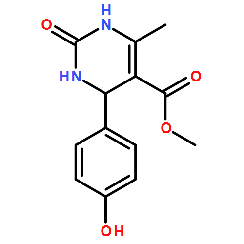 5-Pyrimidinecarboxylic acid, 1,2,3,4-tetrahydro-4-(4-hydroxyphenyl)-6-methyl-2-oxo-, methyl ester