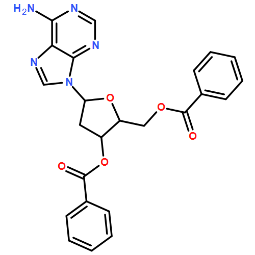 Adenosine, 2'-deoxy-, 3',5'-dibenzoate