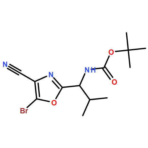 Carbamic acid, N-[(1S)-1-(5-bromo-4-cyano-2-oxazolyl)-2-methylpropyl]-, 1,1-dimethylethyl ester