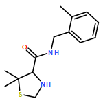 4-Thiazolidinecarboxamide, 5,5-dimethyl-N-[(2-methylphenyl)methyl]-, (4R)-