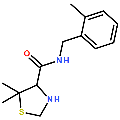 4-Thiazolidinecarboxamide, 5,5-dimethyl-N-[(2-methylphenyl)methyl]-, (4R)-