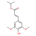 2-Propenoic acid, 3-(4-hydroxy-3,5-dimethoxyphenyl)-, 1-methylethyl ester, (2E)-