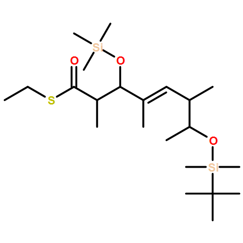 4-Octenethioic acid, 7-[[(1,1-dimethylethyl)dimethylsilyl]oxy]-2,4,6-trimethyl-3-[(trimethylsilyl)oxy]-, S-ethyl ester, (2R,3R,4E,6S,7R)-