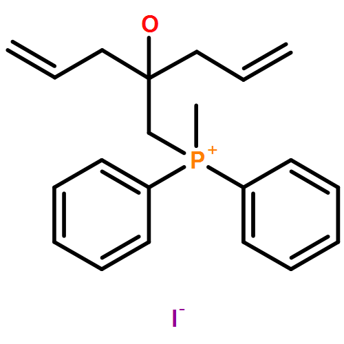 Phosphonium, [2-hydroxy-2-(2-propen-1-yl)-4-penten-1-yl]methyldiphenyl-, iodide (1:1)