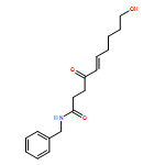 5-Decenamide, 10-hydroxy-4-oxo-N-(phenylmethyl)-, (5E)-