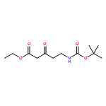 Pentanoic acid, 5-[[(1,1-dimethylethoxy)carbonyl]amino]-3-oxo-, ethyl ester