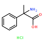 Benzeneacetic acid, α-amino-α-methyl-, hydrochloride (1:1)