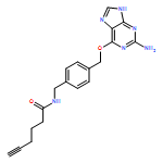 5-Hexynamide, N-[[4-[[(2-amino-9H-purin-6-yl)oxy]methyl]phenyl]methyl]- 