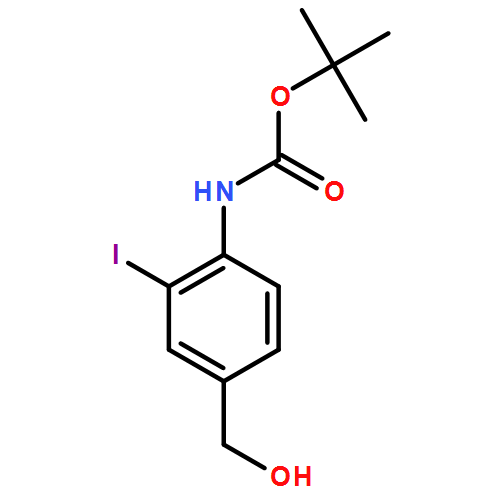 Carbamic acid, N-[4-(hydroxymethyl)-2-iodophenyl]-, 1,1-dimethylethyl ester