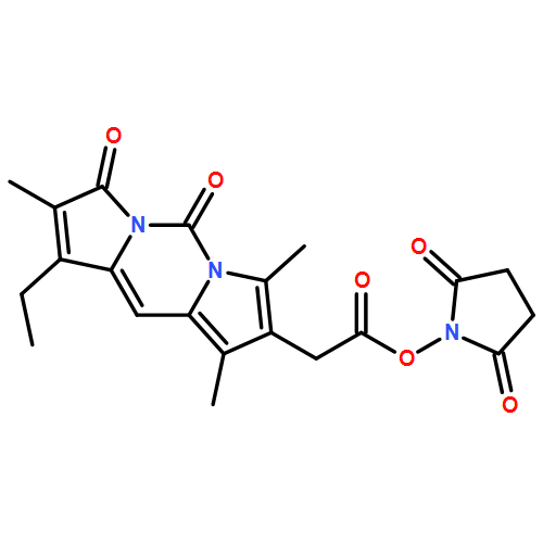 3H,5H-Dipyrrolo[1,2-c:2',1'-f]pyrimidine-8-acetic acid, 1-ethyl-2,7,9-trimethyl-3,5-dioxo-, 2,5-dioxo-1-pyrrolidinyl ester
