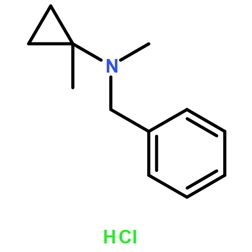 Benzenemethanamine, N-methyl-N-(1-methylcyclopropyl)-, hydrochloride (1:1)