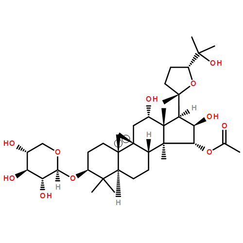9,19-Cyclolanostane-12,15,16,25-tetrol, 20,24-epoxy-3-(β-D-xylopyranosyloxy)-, 15-acetate, (3β,12α,15α,16β,24R)-