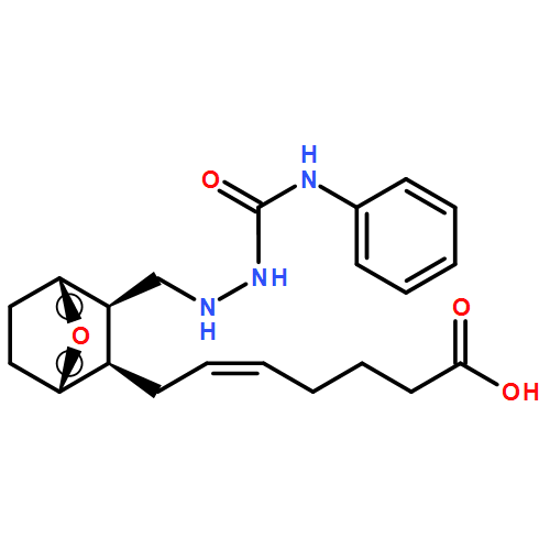 5-Heptenoic acid, 7-[(1S,2R,3R,4R)-3-[[2-[(phenylamino)carbonyl]hydrazinyl]methyl]-7-oxabicyclo[2.2.1]hept-2-yl]-, (5Z)-