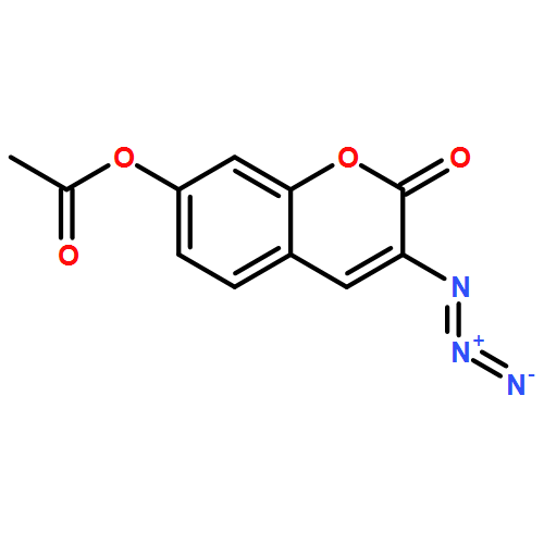 2H-1-Benzopyran-2-one, 7-(acetyloxy)-3-azido-