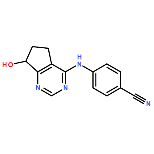 Benzonitrile, 4-[(6,7-dihydro-7-hydroxy-5H-cyclopentapyrimidin-4-yl)amino]-