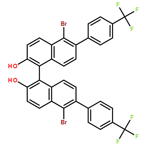 5-BROMO-1-[5-BROMO-2-HYDROXY-6-[4-(TRIFLUOROMETHYL)PHENYL]NAPHTHALEN-1-YL]-6-[4-(TRIFLUOROMETHYL)PHENYL]NAPHTHALEN-2-OL