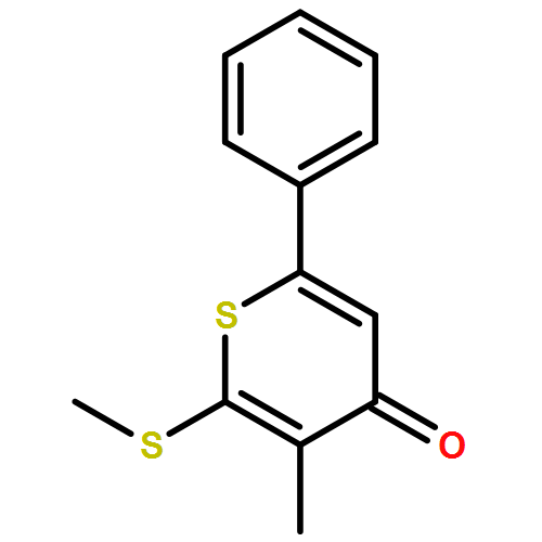 3-METHYL-2-METHYLSULFANYL-6-PHENYLTHIOPYRAN-4-ONE
