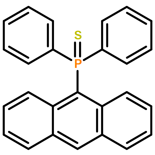 Phosphine sulfide, 9-anthracenyldiphenyl-