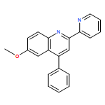 Quinoline, 6-methoxy-4-phenyl-2-(2-pyridinyl)-