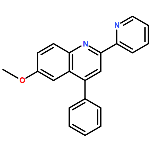 Quinoline, 6-methoxy-4-phenyl-2-(2-pyridinyl)-