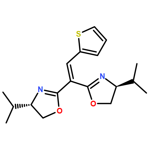 Oxazole, 2,2'-[2-(2-thienyl)ethenylidene]bis[4,5-dihydro-4-(1-methylethyl)-, (4S,4'S)-