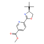 3-Pyridinecarboxylic acid, 6-[(4S)-4-(1,1-dimethylethyl)-4,5-dihydro-2-oxazolyl]-, methyl ester