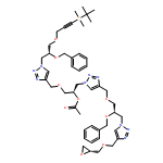1H-1,2,3-Triazole-1-ethanol, α-[[[1-[(2R)-3-[[3-[(1,1-dimethylethyl)dimethylsilyl]-2-propyn-1-yl]oxy]-2-(phenylmethoxy)propyl]-1H-1,2,3-triazol-4-yl]methoxy]methyl]-4-[[(2R)-3-[4-[[(2R)-2-oxiranylmethoxy]methyl]-1H-1,2,3-triazol-1-yl]-2-(phenylmethoxy)propoxy]methyl]-, 1-acetate, (αR)-