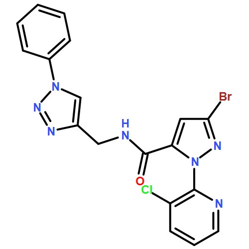 1H-Pyrazole-5-carboxamide, 3-bromo-1-(3-chloro-2-pyridinyl)-N-[(1-phenyl-1H-1,2,3-triazol-4-yl)methyl]-