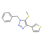 1H-1,2,3-Triazole, 5-(methylthio)-1-(phenylmethyl)-4-(3-thienyl)-