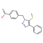 1H-1,2,3-Triazole, 5-(methylthio)-1-[(4-nitrophenyl)methyl]-4-phenyl-
