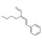 Hexanal, 2-(2-phenylethenylidene)-