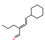 Pentanal, 2-(2-cyclohexylethenylidene)-