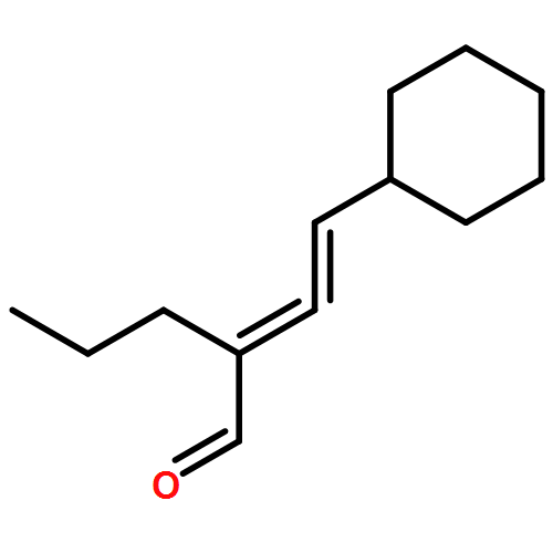 Pentanal, 2-(2-cyclohexylethenylidene)-