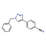 Benzonitrile, 4-[1-(phenylmethyl)-1H-1,2,3-triazol-4-yl]-