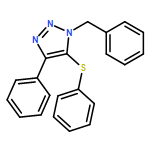 1H-1,2,3-Triazole, 4-phenyl-1-(phenylmethyl)-5-(phenylthio)-