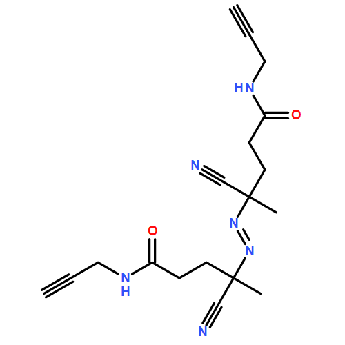 Pentanamide, 4,4'-(1,2-diazenediyl)bis[4-cyano-N-2-propyn-1-yl-