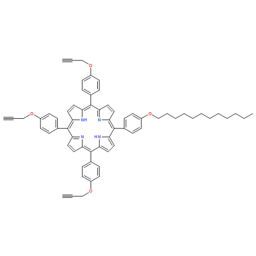 21H,23H-Porphine, 5-[4-(dodecyloxy)phenyl]-10,15,20-tris[4-(2-propyn-1-yloxy)phenyl]-