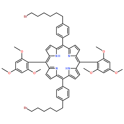 21H,23H-Porphine, 5,15-bis[4-(6-bromohexyl)phenyl]-10,20-bis(2,4,6-trimethoxyphenyl)-