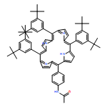 Acetamide, N-[4-[10,15,20-tris[3,5-bis(1,1-dimethylethyl)phenyl]-21H,23H-porphin-5-yl]phenyl]-