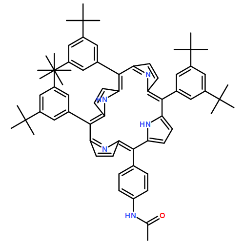 Acetamide, N-[4-[10,15,20-tris[3,5-bis(1,1-dimethylethyl)phenyl]-21H,23H-porphin-5-yl]phenyl]-