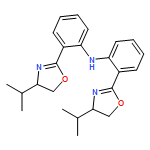 Benzenamine, 2-[(4S)-4,5-dihydro-4-(1-methylethyl)-2-oxazolyl]-N-[2-[(4S)-4,5-dihydro-4-(1-methylethyl)-2-oxazolyl]phenyl]-
