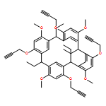 Pentacyclo[19.3.1.13,7.19,13.115,19]octacosa-1(25),3,5,7(28),9,11,13(27),15,17,19(26),21,23-dodecaene, 2,8,14,20-tetraethyl-4,10,16,22-tetramethoxy-6,12,18,24-tetrakis(2-propyn-1-yloxy)-