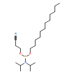 Phosphoramidous acid, N,N-bis(1-methylethyl)-, 2-cyanoethyl dodecyl ester